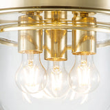 ELSTEAD Lighting Whistling 3 Light Flush - Polished Brass