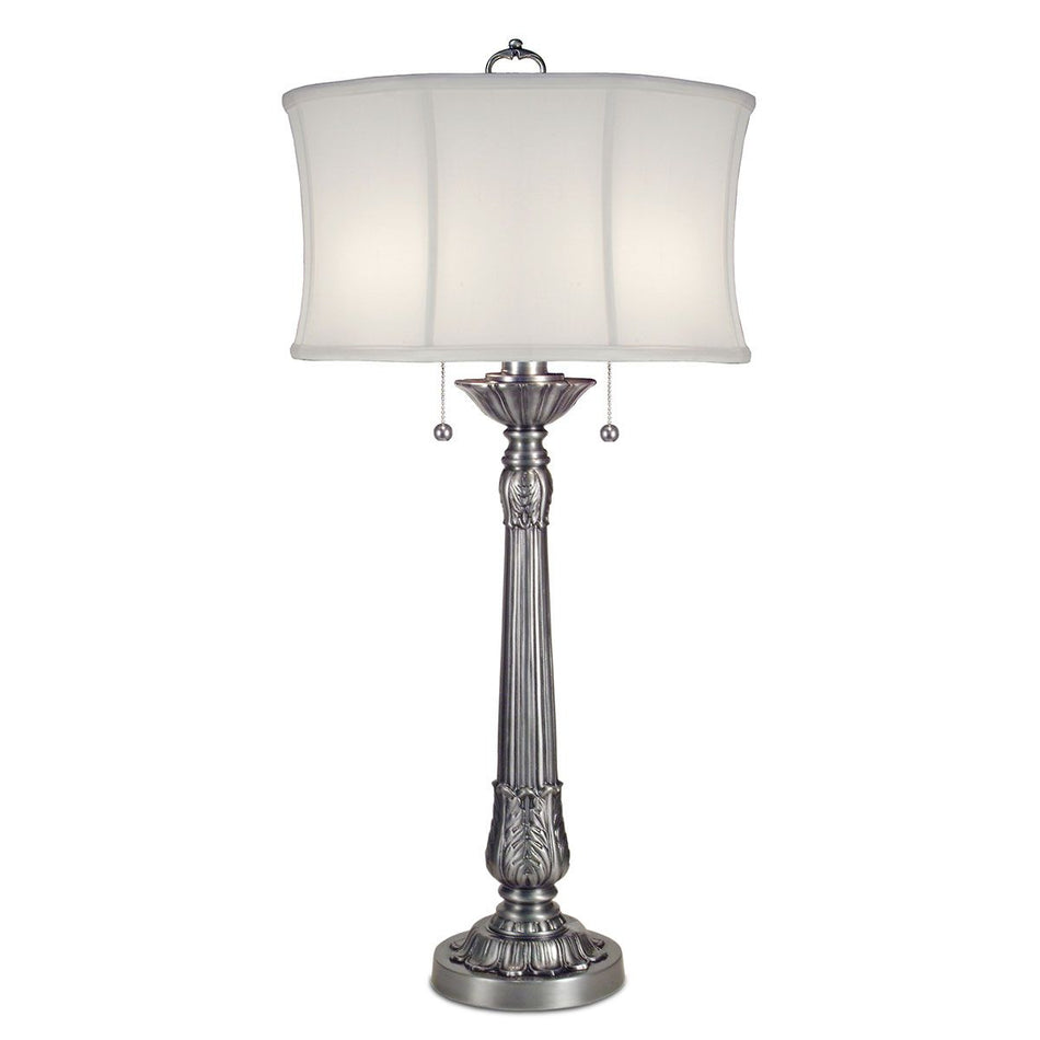 Presidential 2 Light Table Lamp - Pewter