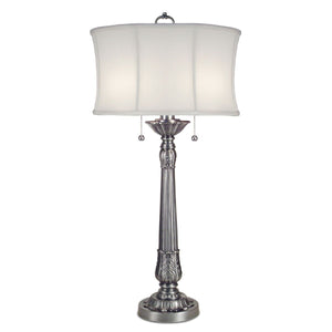 ELSTEAD Lighting Presidential 2 Light Table Lamp - Pewter