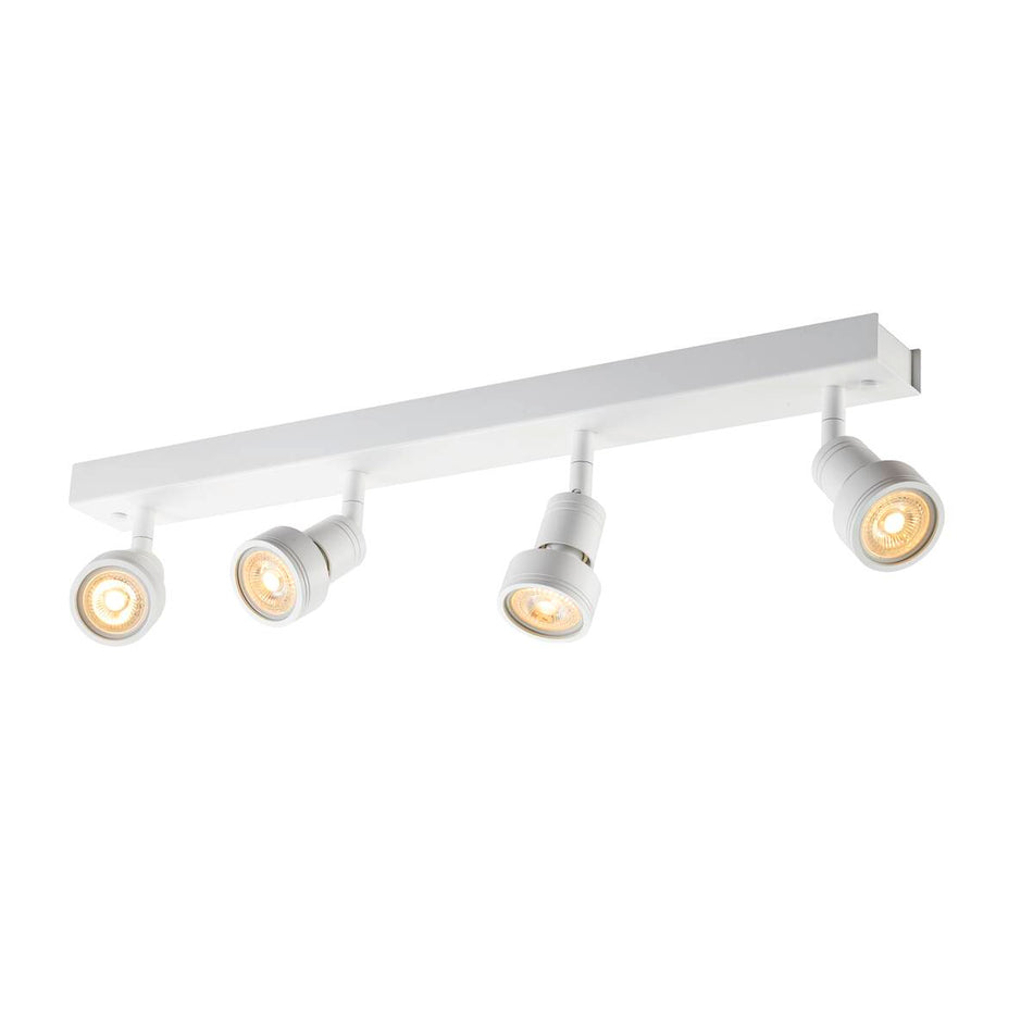 SLV PURI CW Indoor surface-mounted wall and ceiling light, quad, QPAR51, white, 4x50 W