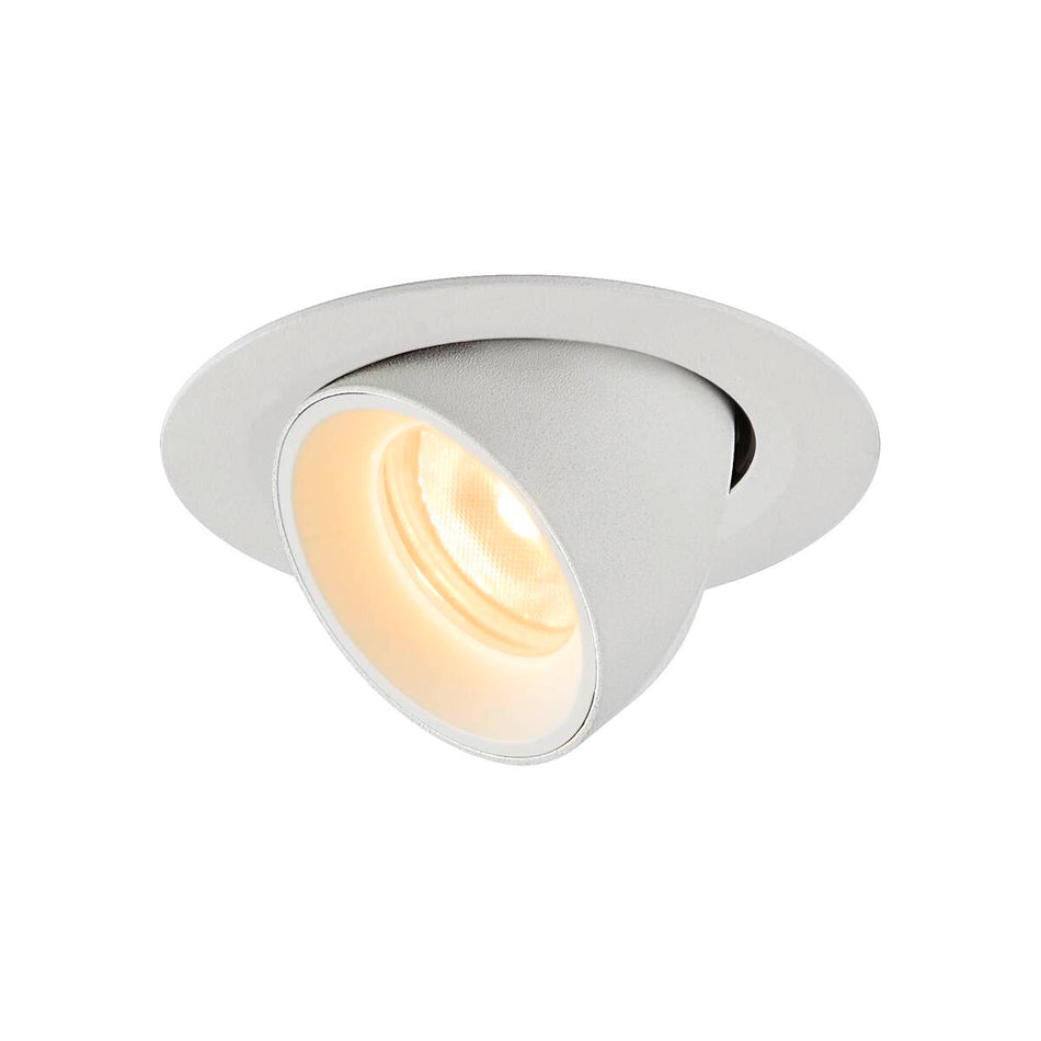 SLV NUMINOS® GIMBLE XS white recessed ceiling light, 3000 K 40°