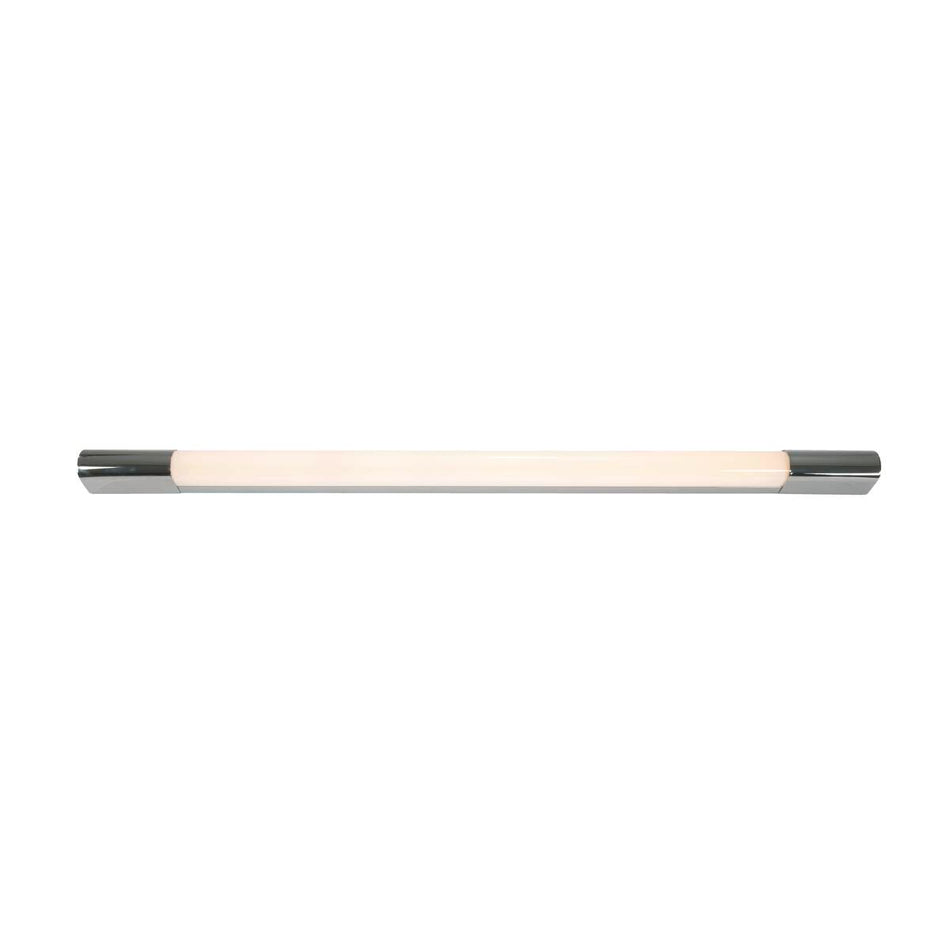 SLV TRUKKO 90 wall light, LED, 3000 K, chrome/white, H 90 cm, incl. LED driver