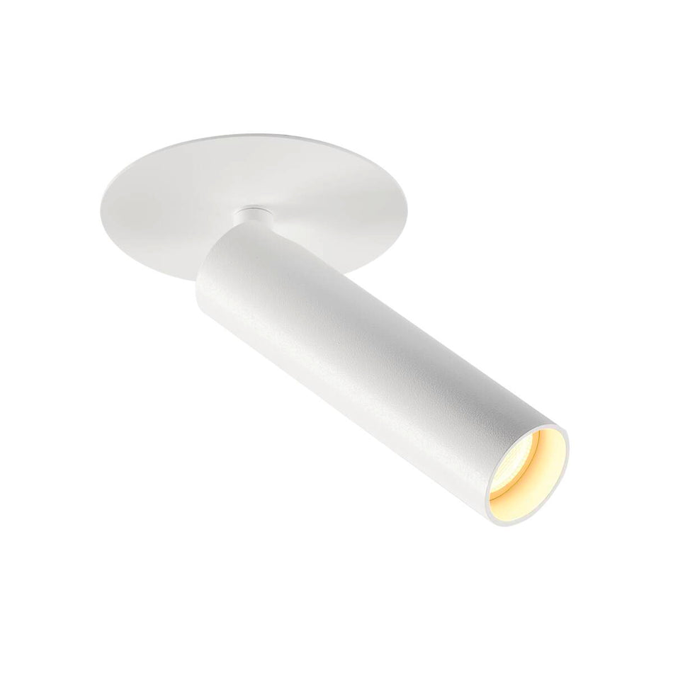 KARPO recessed fitting, single-headed, LED, 3000 K, white, flat canopy, 7.5 W