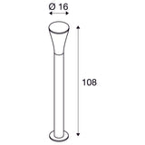 SLV ALPA CONE 100 outdoor bollard light