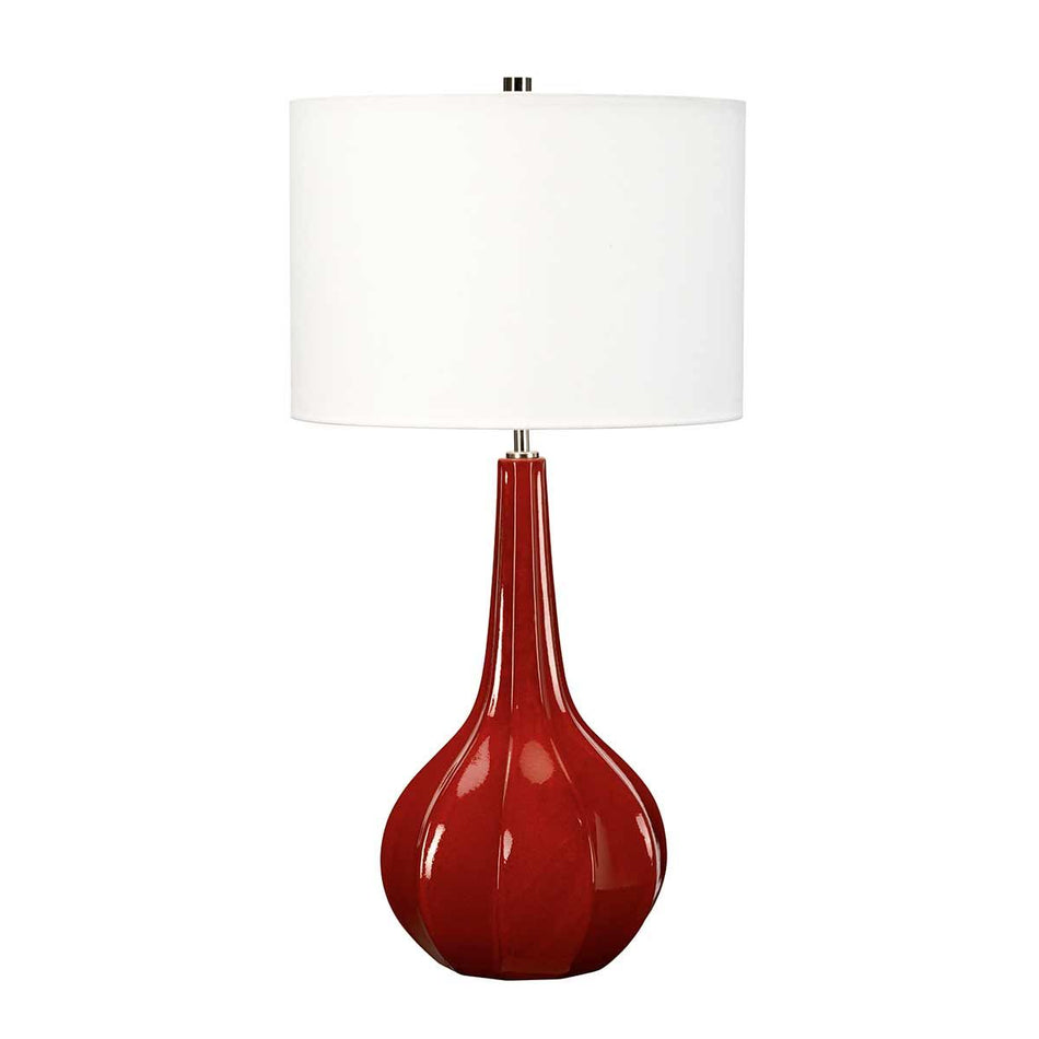 Upton 1 Light Table Lamp with White Shade