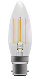 Clear LED Filament Candle Lamps
