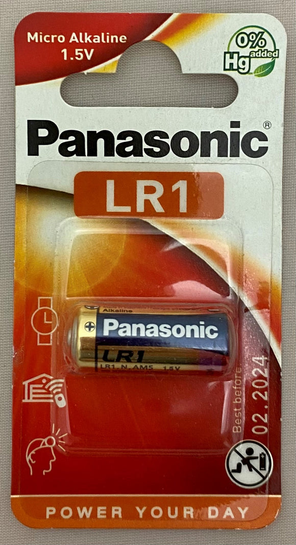 Panasonic LR1 Battery Pack of 1 (MN9100/N, AM5, E90, KE810/N, KN, 4001) EXP 2024