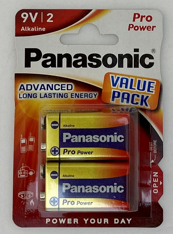 Panasonic 9V Pro Power 6LF22 MN1604 PP3 EXP2024