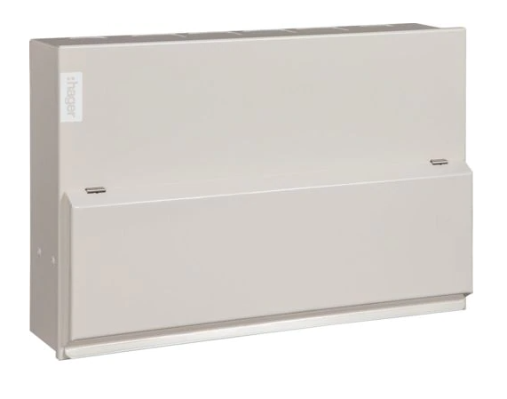 Hager Design 10 12 Way Consumer Unit with SPD