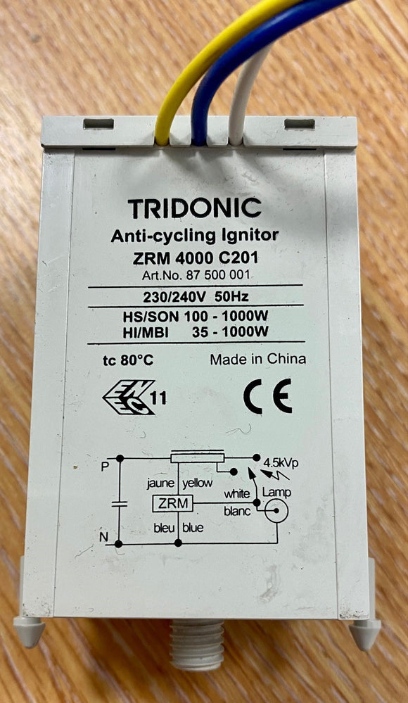 Tridonic ZRM 4000 C201 Ignitor